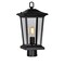 Cwi Lighting Leawood 1 Light Black Outdoor Lantern Head 0413PT8-1-101 - alternate 1